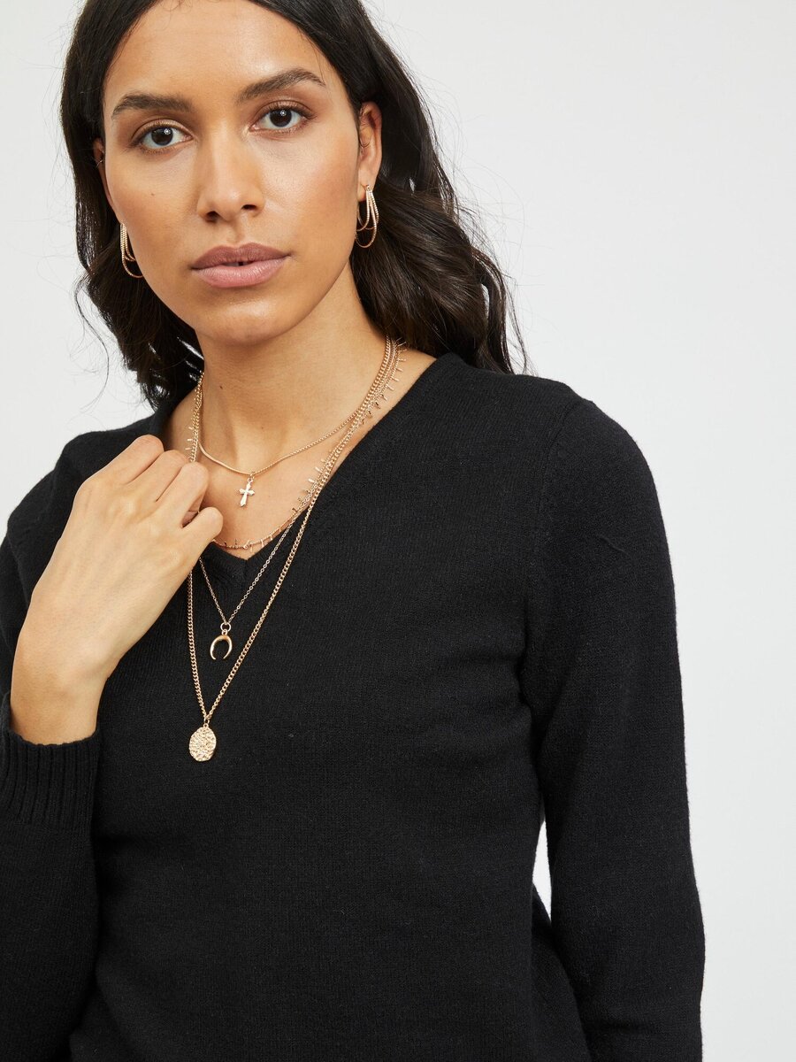 Pull van het merk Vila in het Zwart
