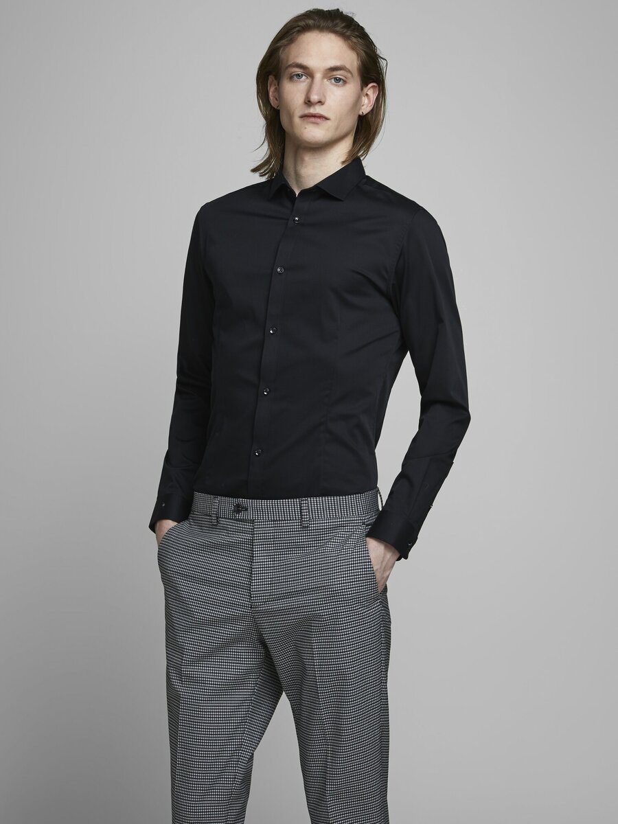 Hemd van het merk Jack & Jones Premium in het Zwart