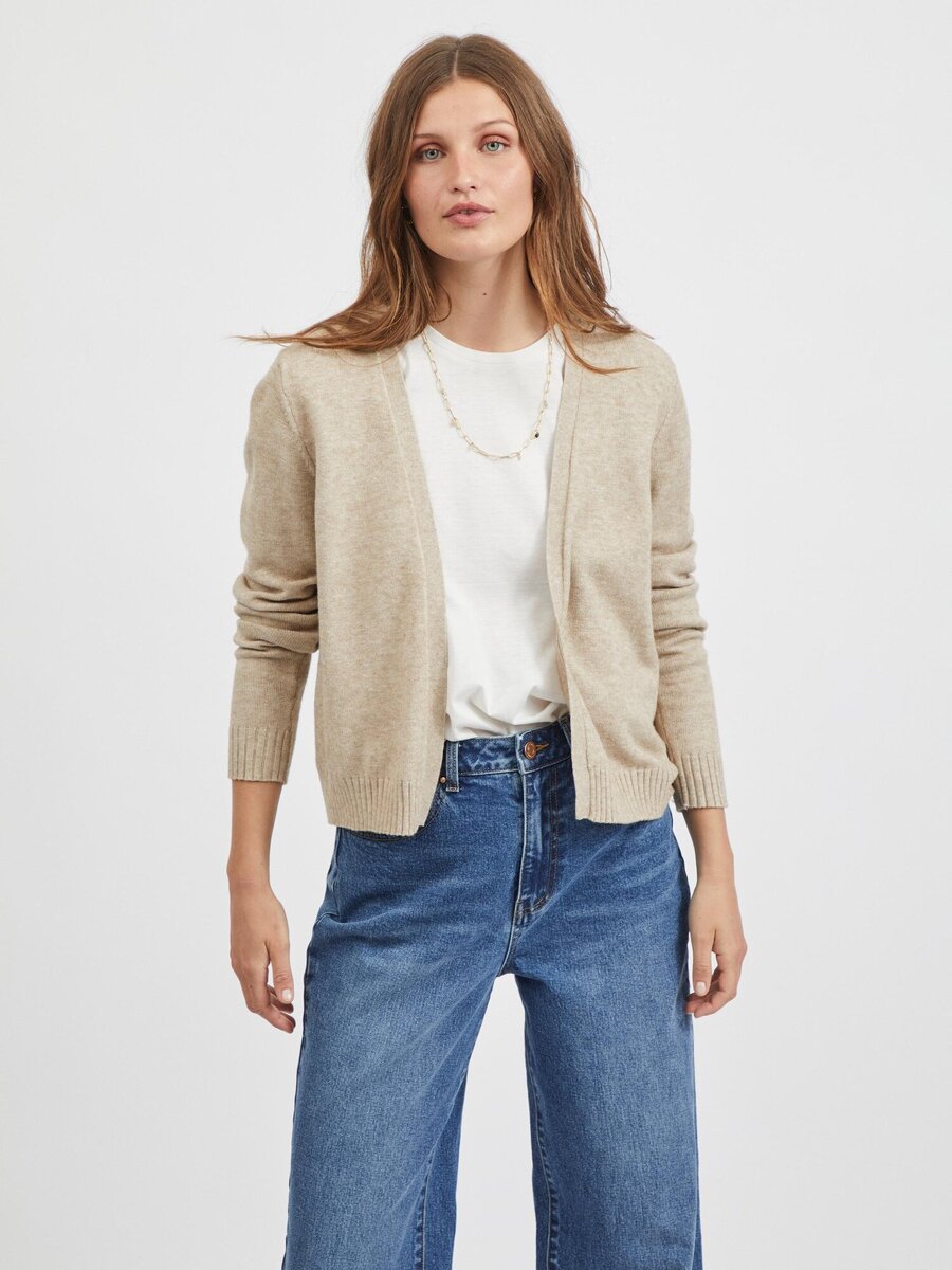 Gilet van het merk Vila in het Beige