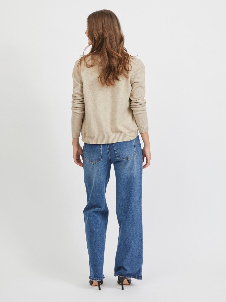 Gilet van het merk Vila in het Beige