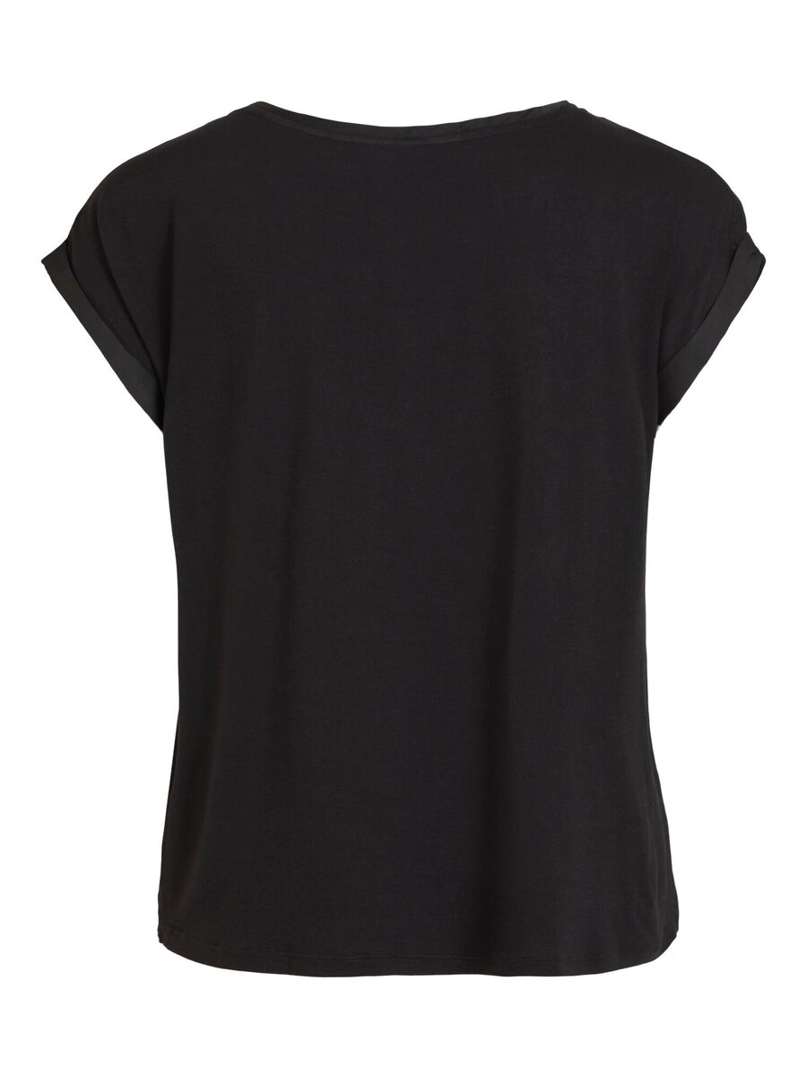 T-shirt van het merk Vila in het Zwart