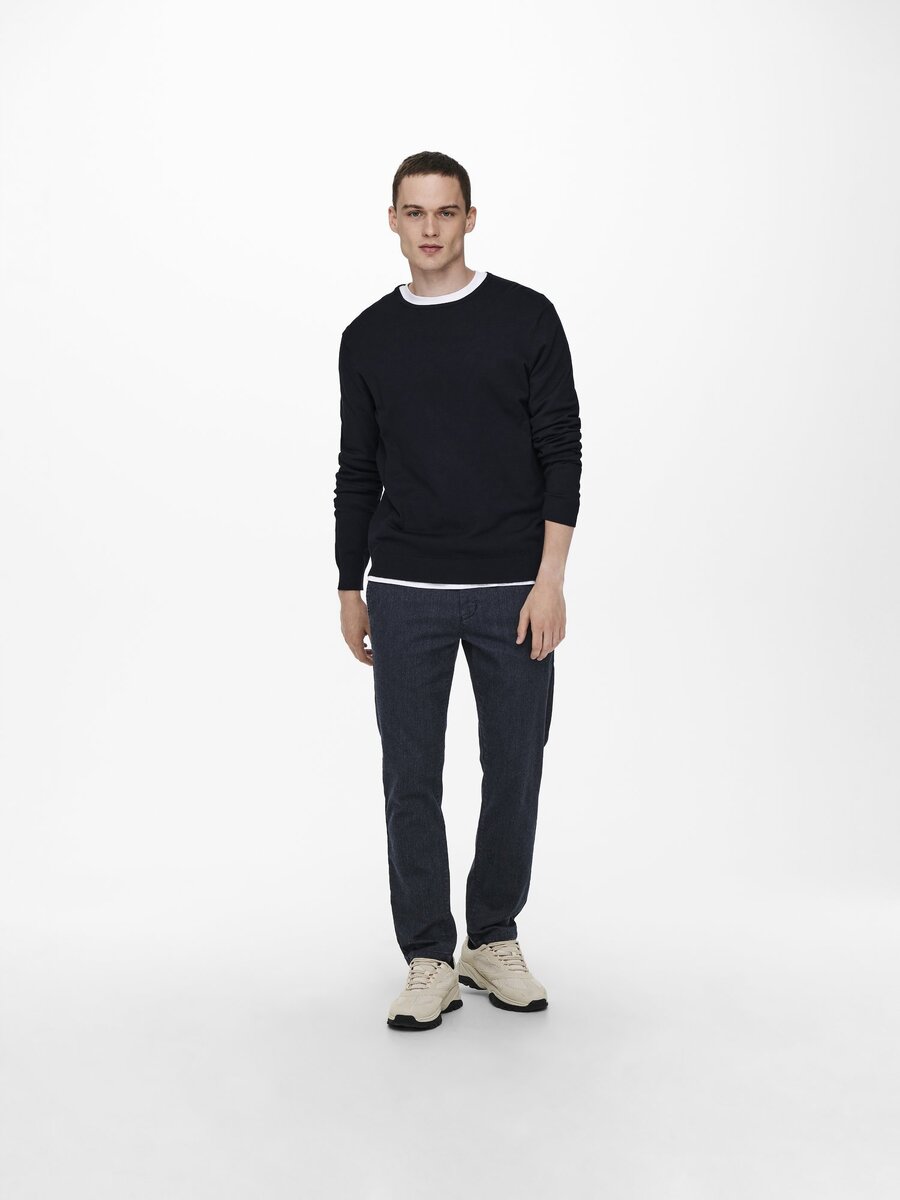 Pull van het merk Only & Sons in het Marine