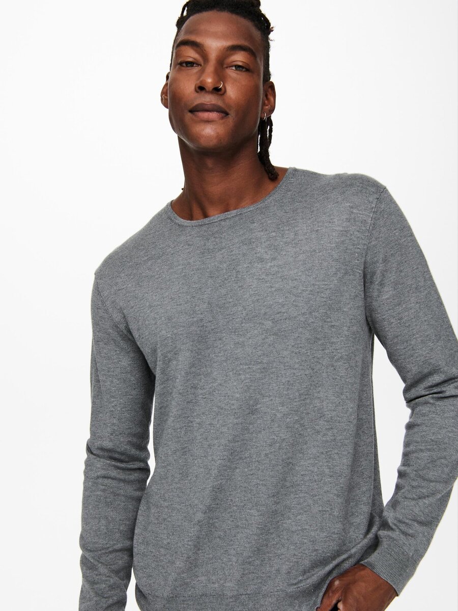 Pull van het merk Only & Sons in het Grijs
