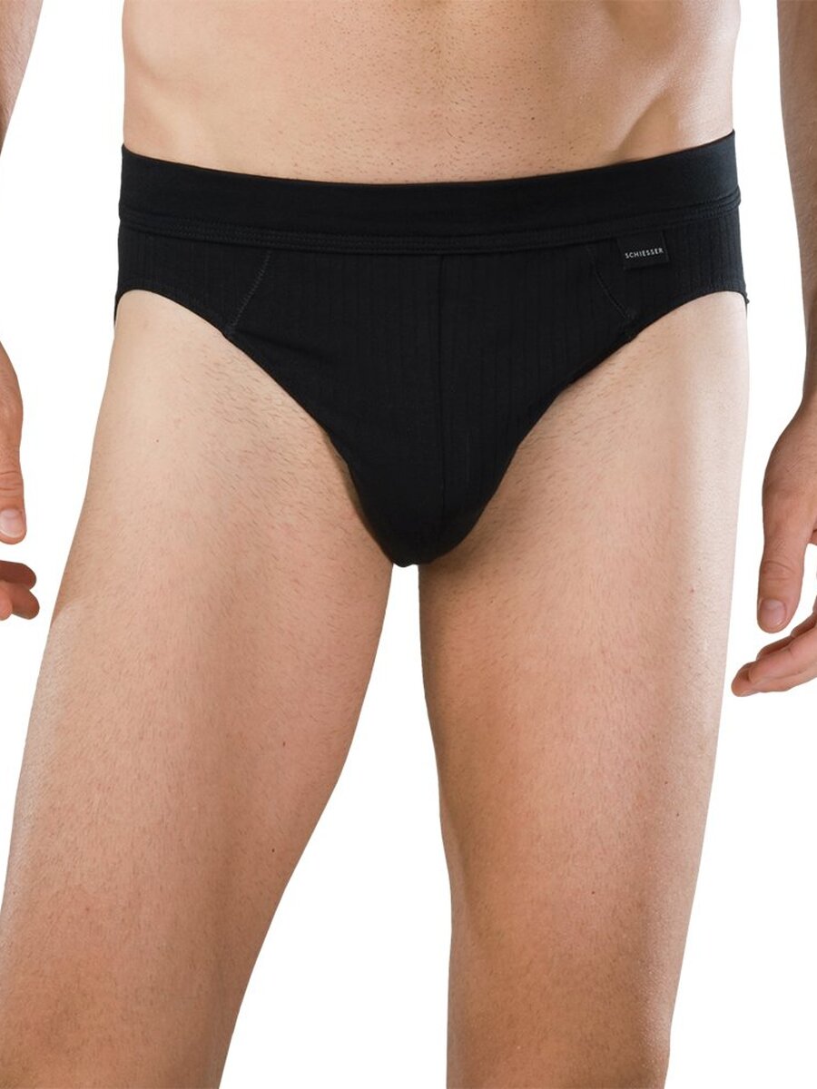 Slip van het merk Schiesser in het Zwart