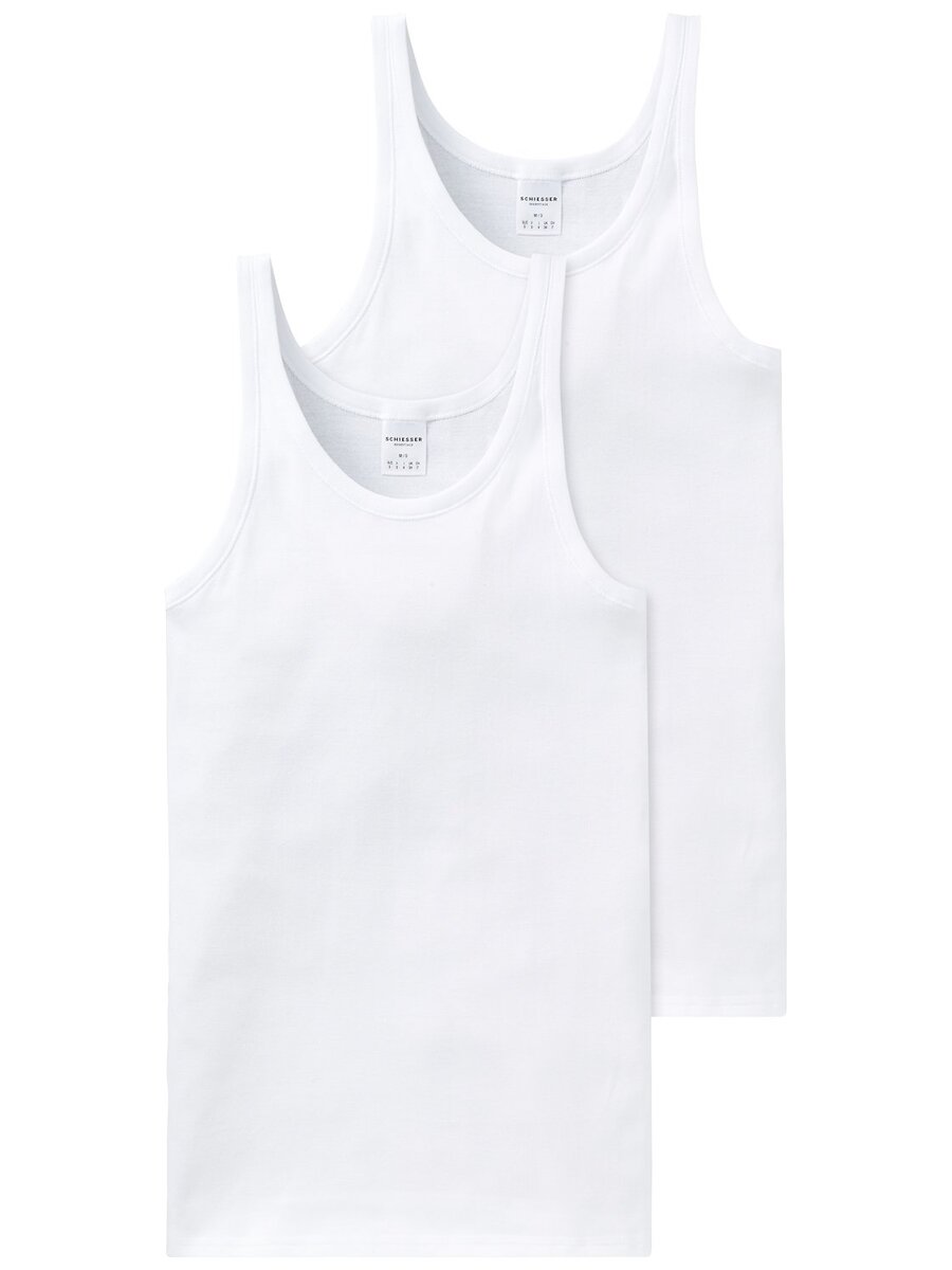 Singlet van het merk Schiesser in het Wit