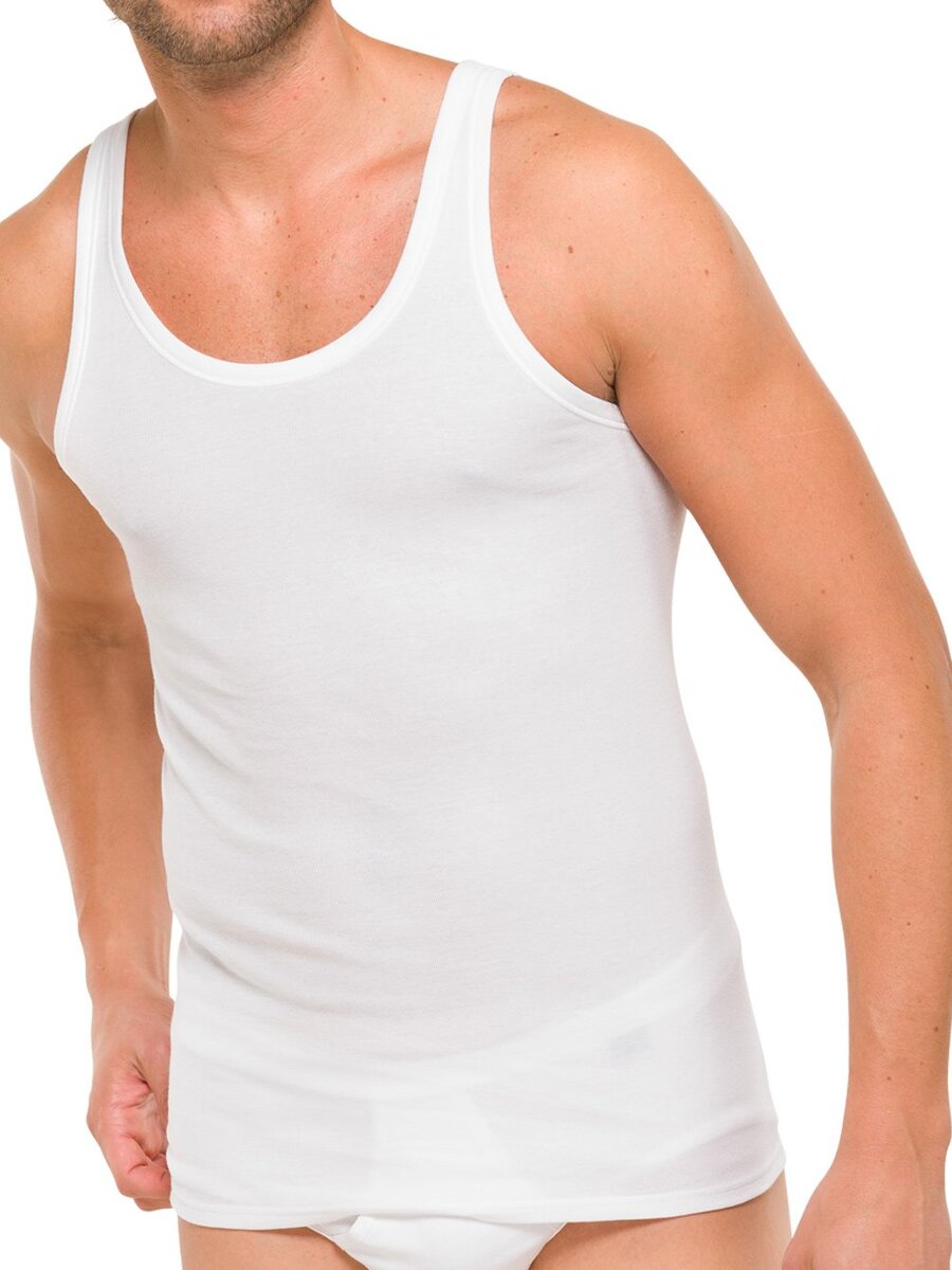 Singlet van het merk Schiesser in het Wit