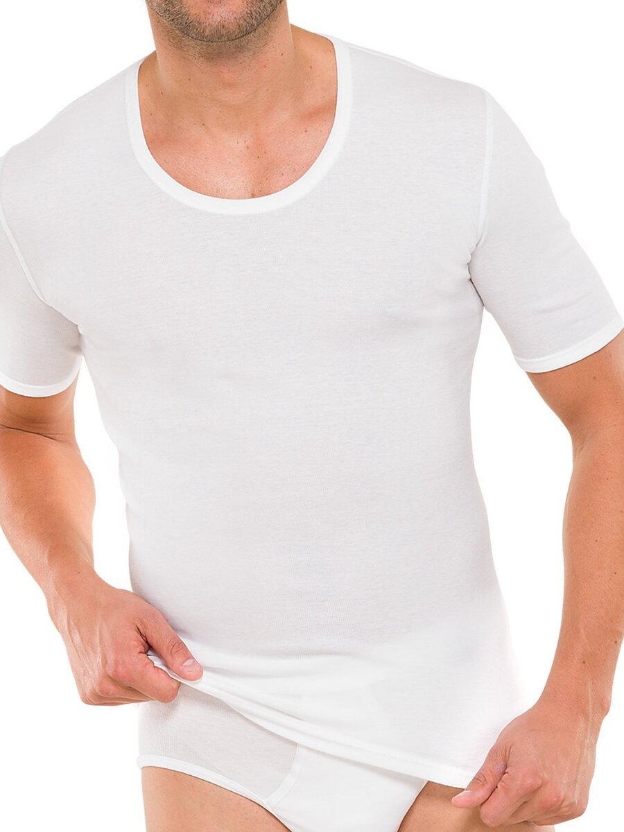 T-shirt van het merk Schiesser in het Wit