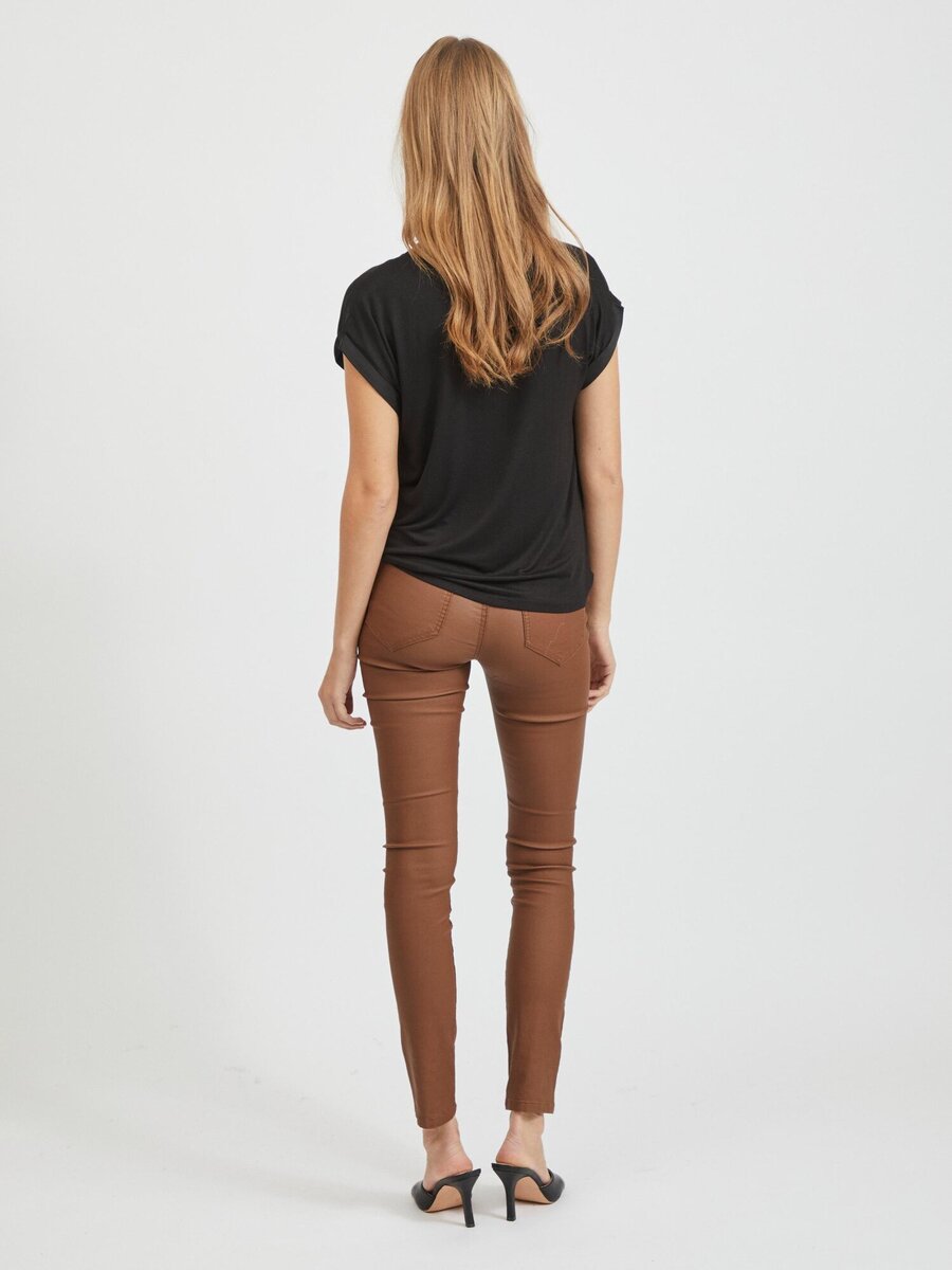 T-shirt van het merk Vila in het Zwart