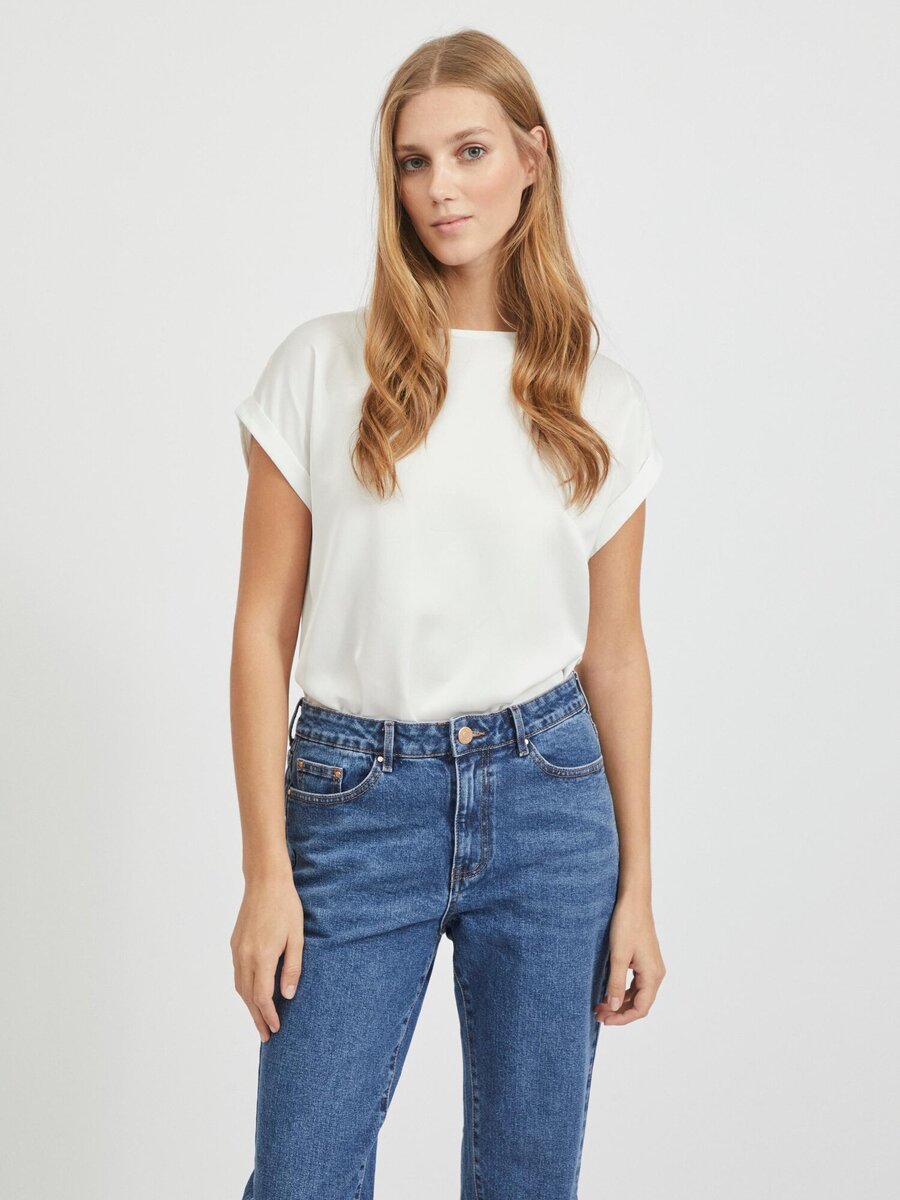 T-shirt van het merk Vila in het Wit