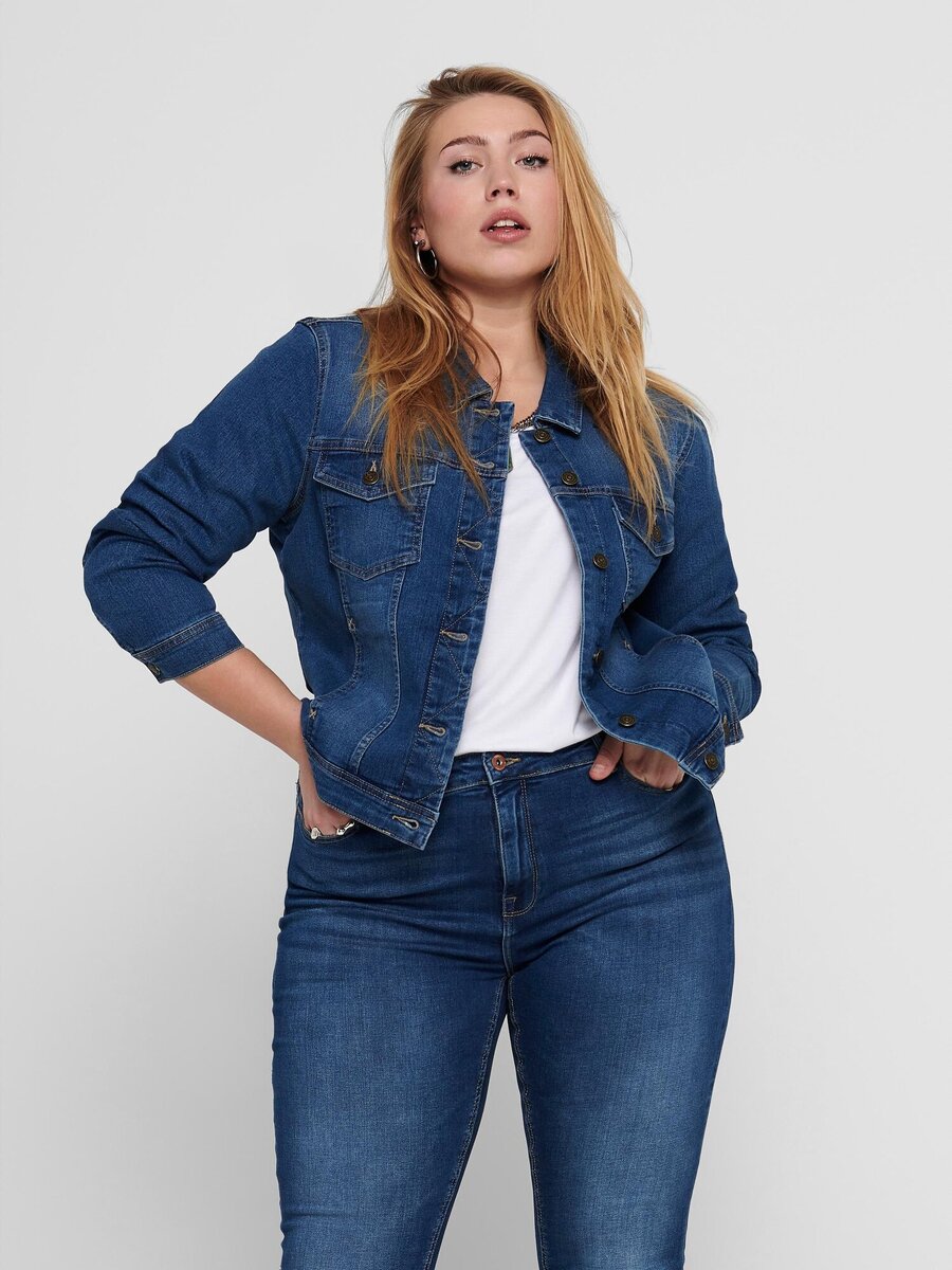 Jacket van het merk Only Carmakoma in het Jeans