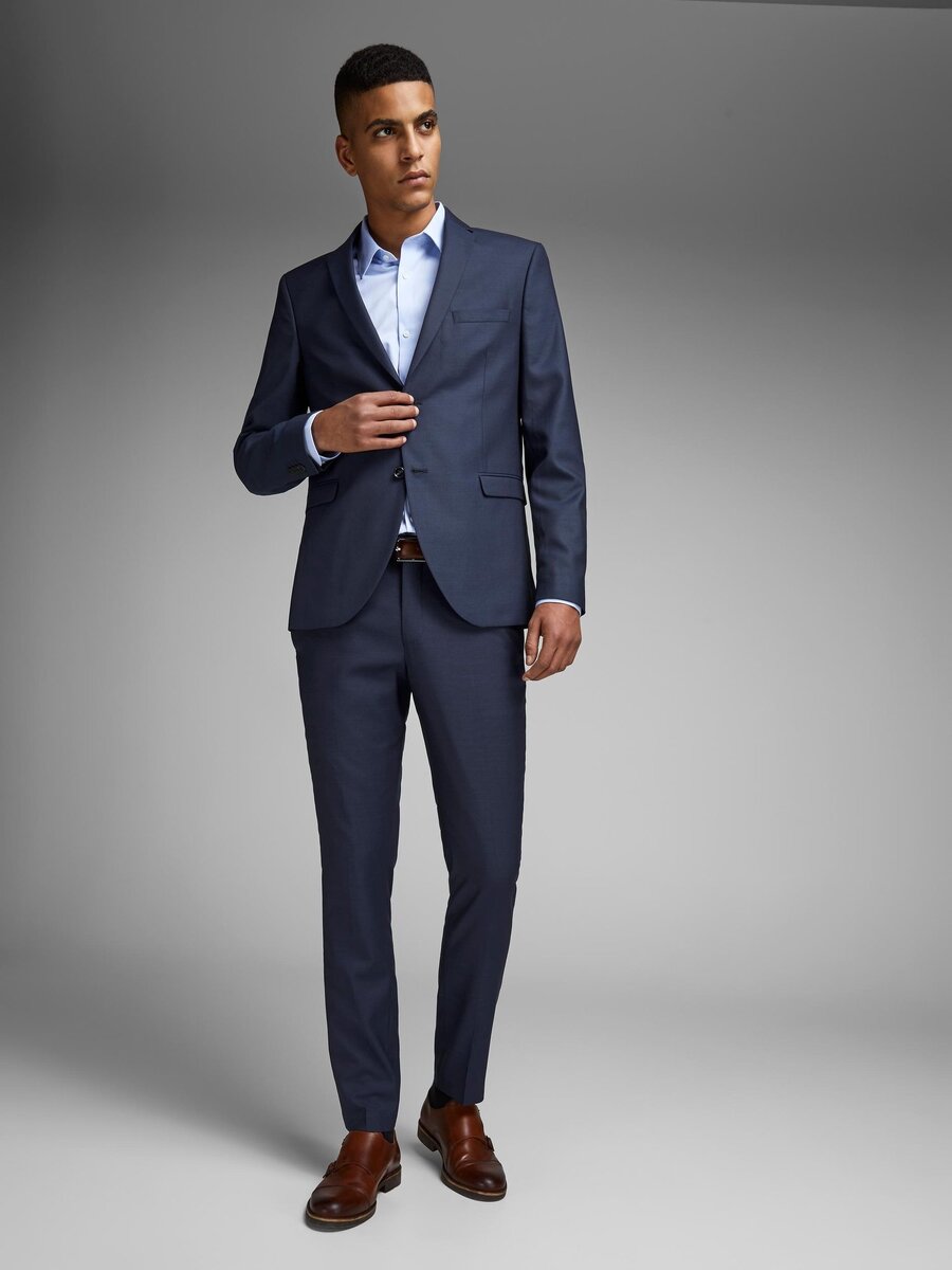 Blazer van het merk Jack & Jones Premium in het Marine