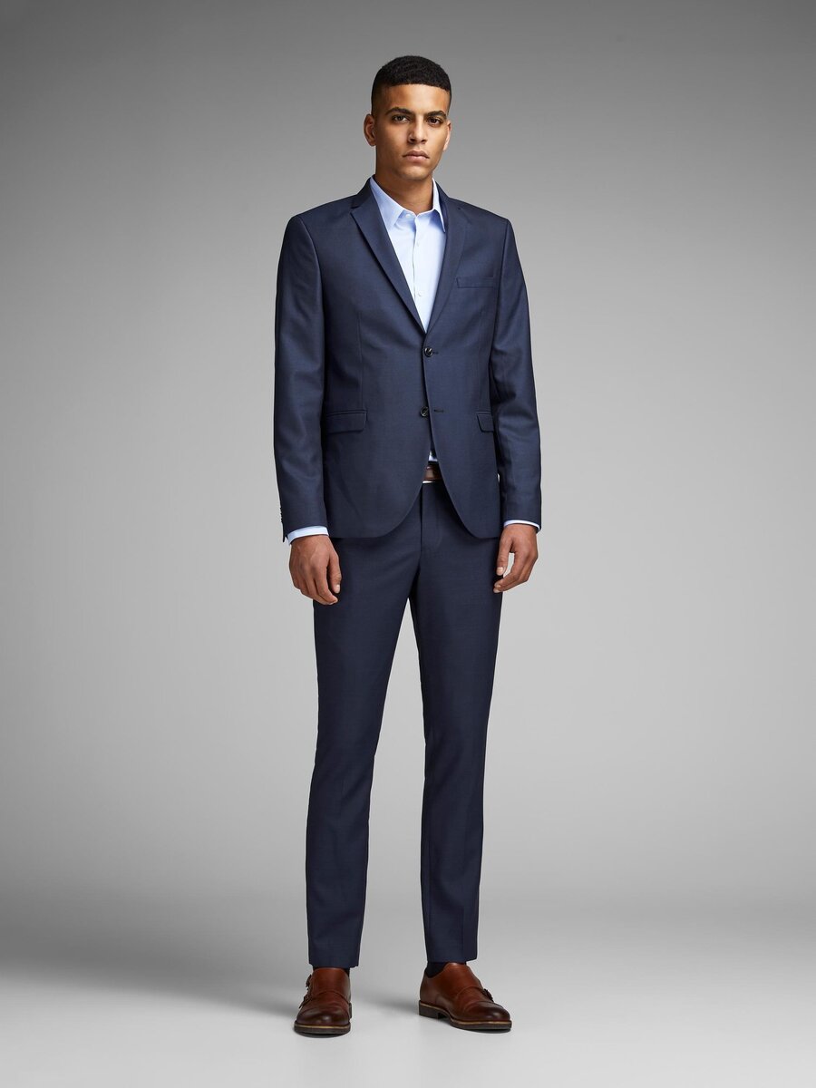 Blazer van het merk Jack & Jones Premium in het Marine