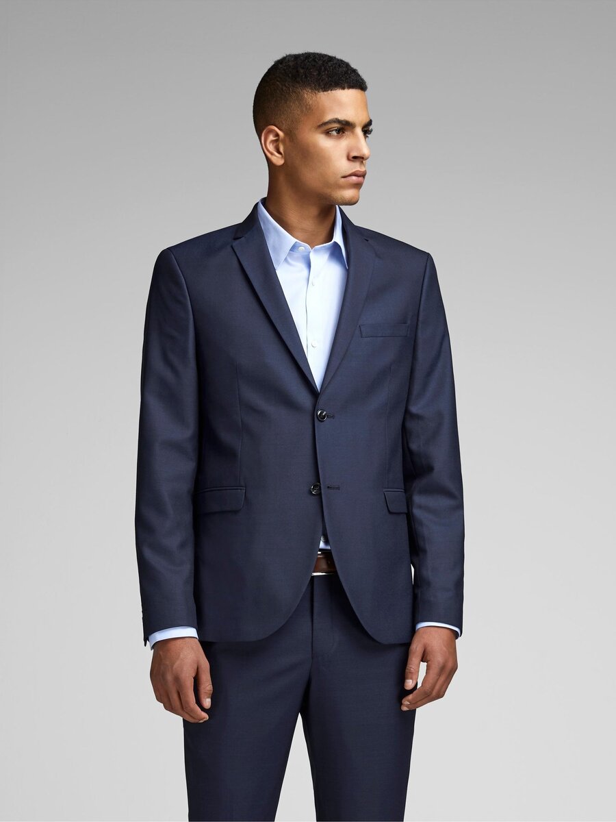 Blazer van het merk Jack & Jones Premium in het Marine