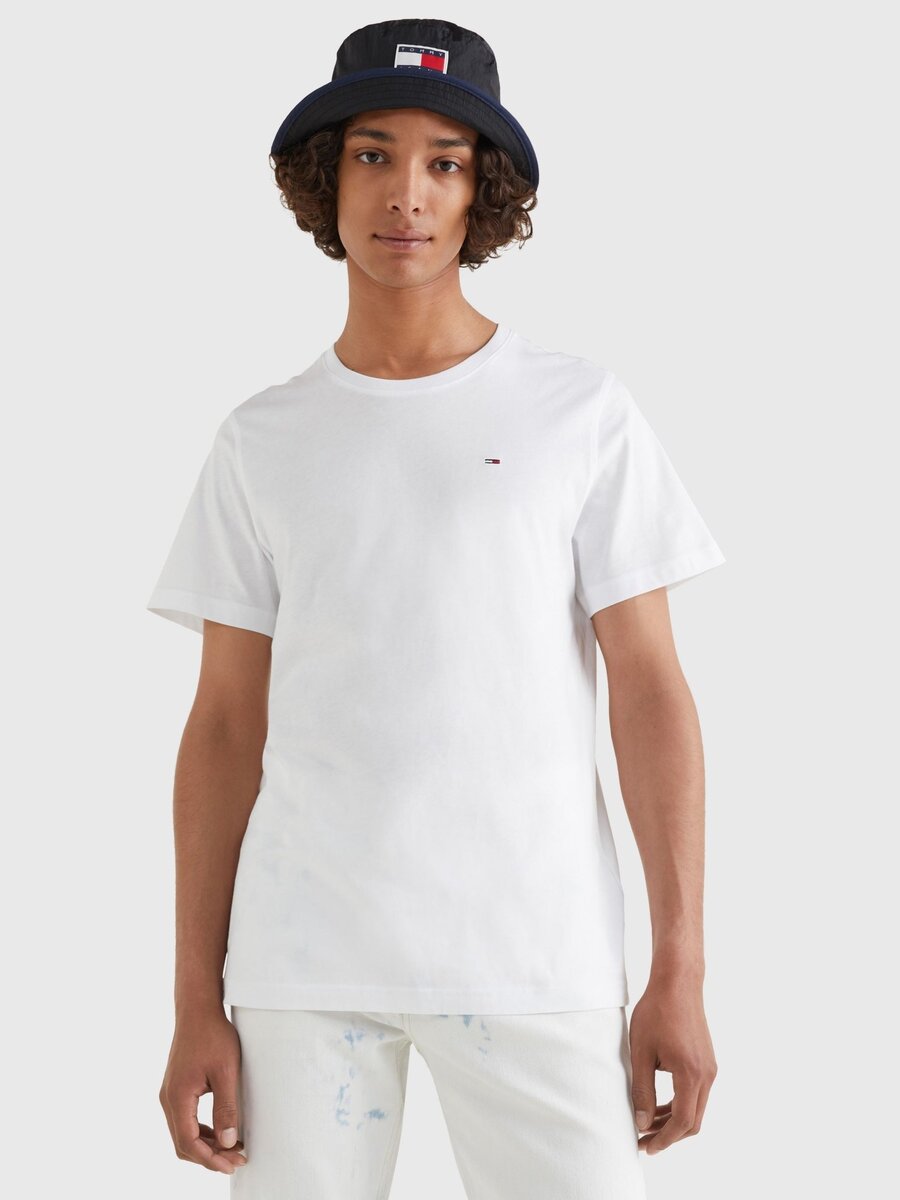 T-shirt van het merk Tommy Jeans in het Wit