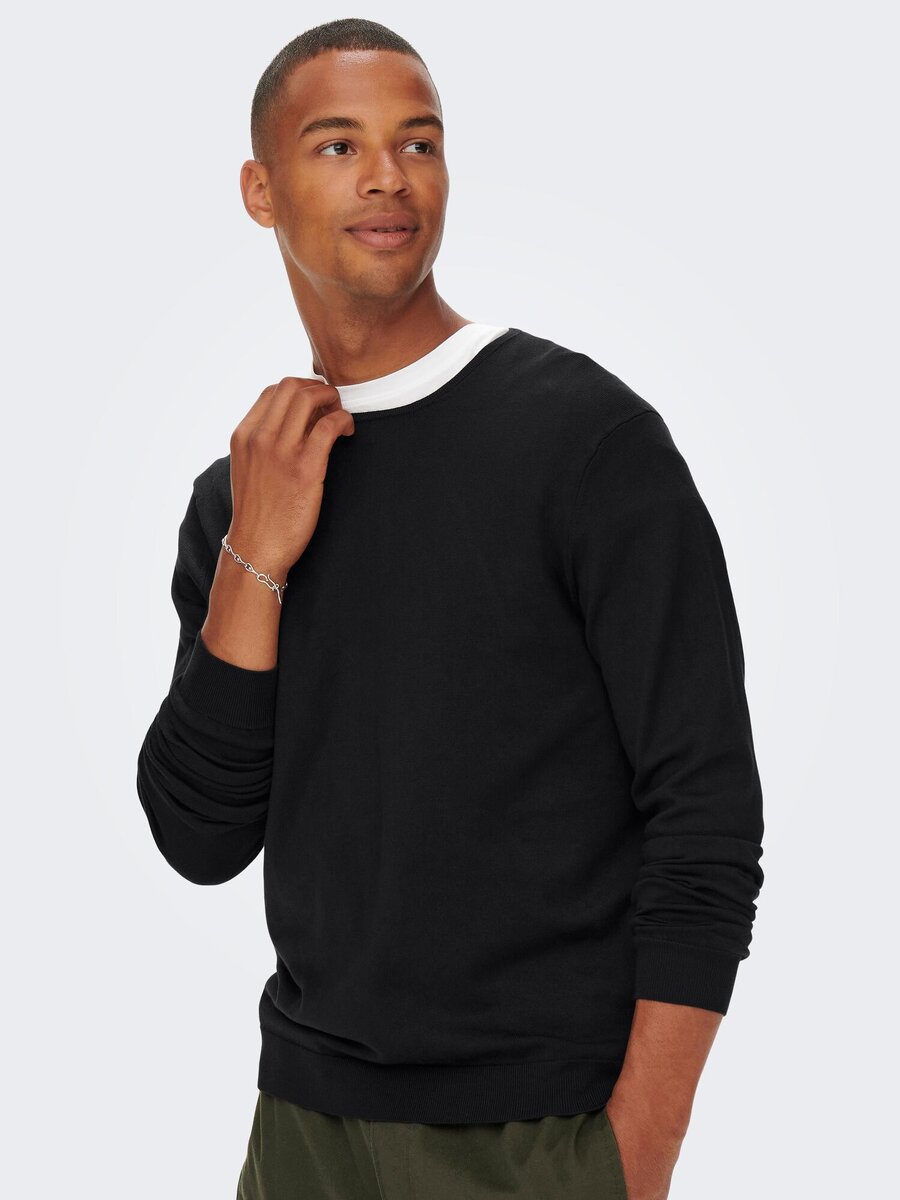 Pull van het merk Only & Sons in het Zwart