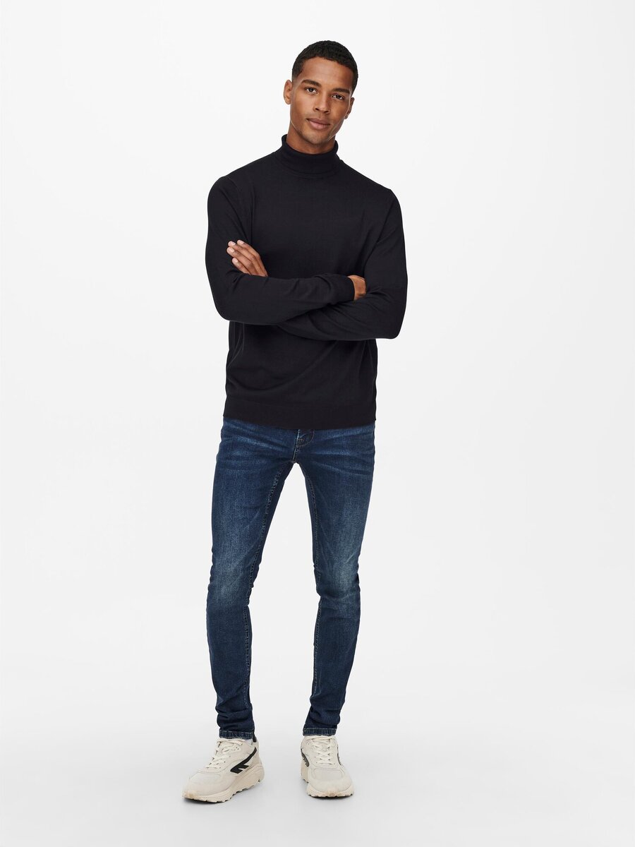 Pull van het merk Only & Sons in het Zwart