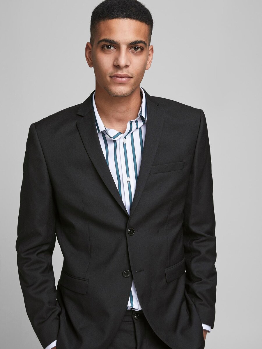 Blazer van het merk Jack & Jones Premium in het Zwart
