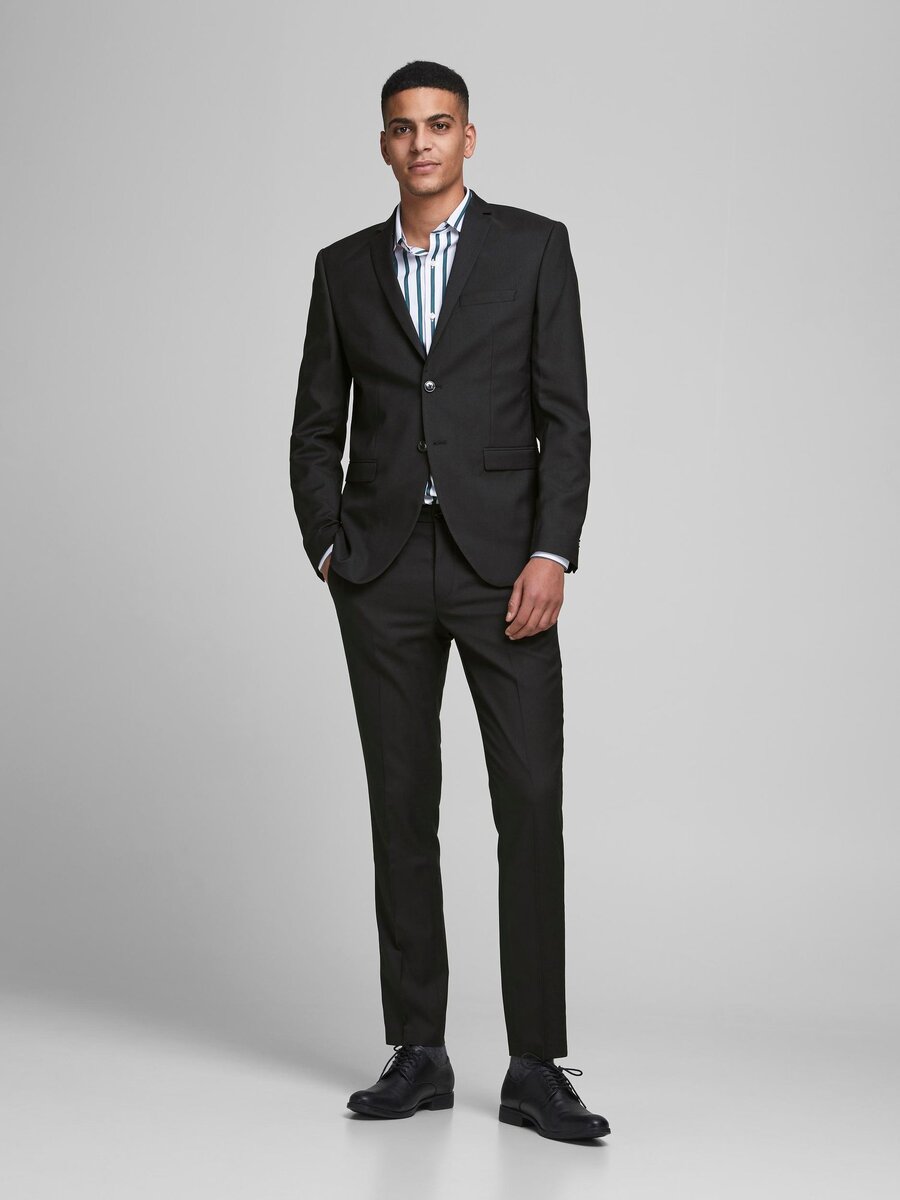 Blazer van het merk Jack & Jones Premium in het Zwart