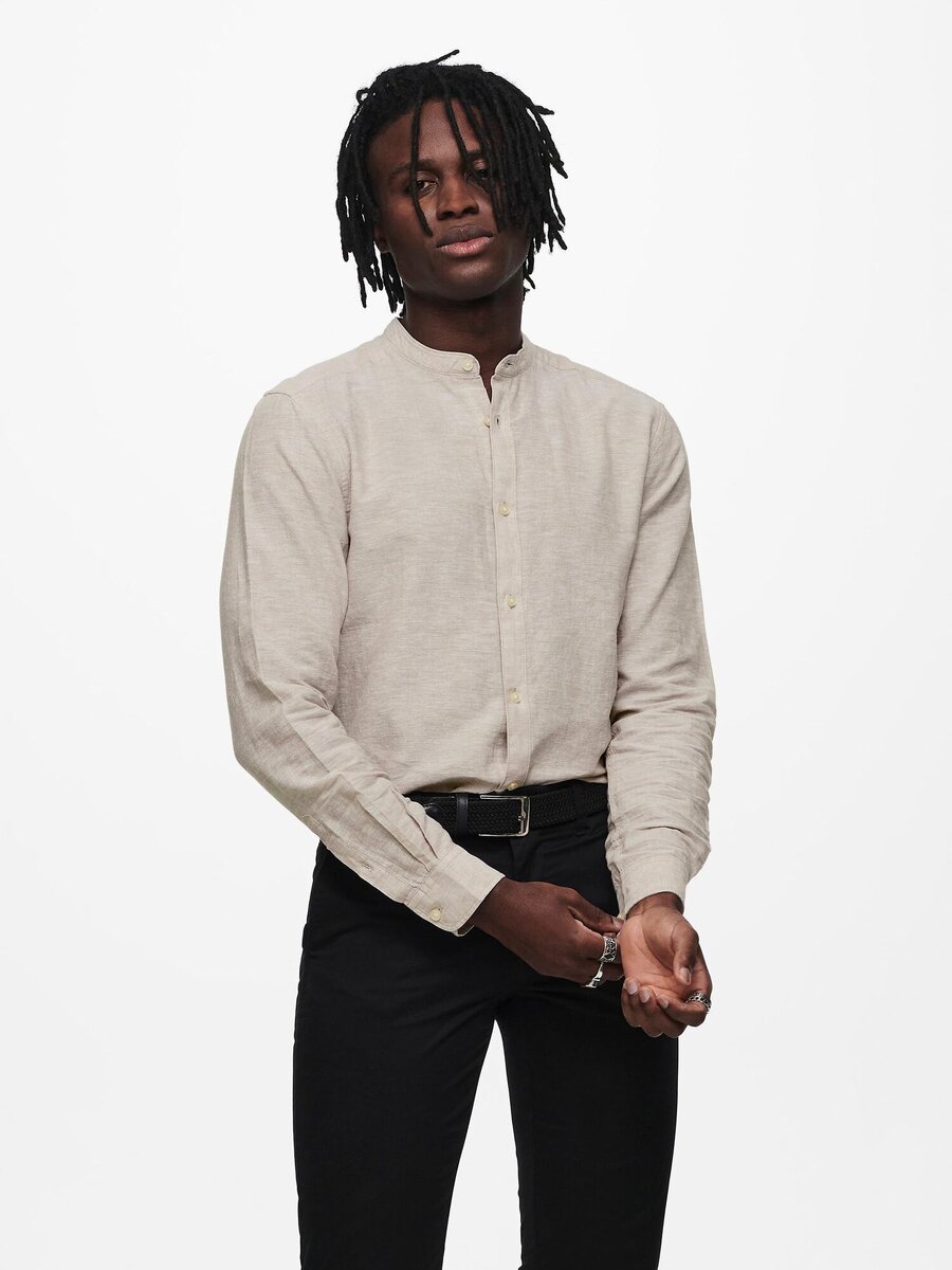Hemd van het merk Only & Sons in het Beige