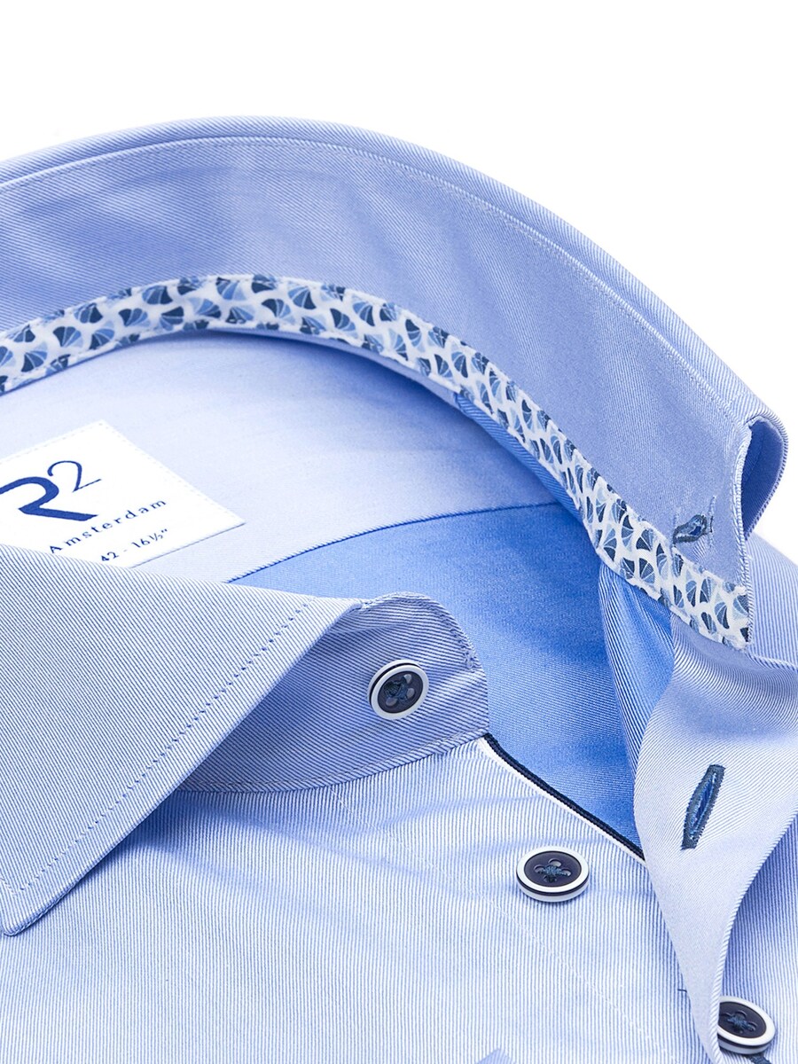 Hemd van het merk R2 Amsterdam in het Blauw