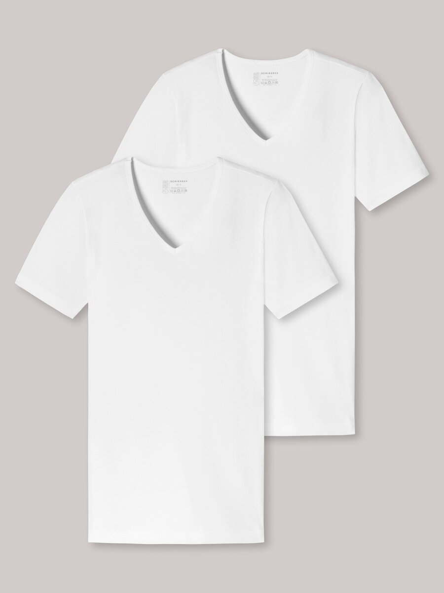 T-shirt van het merk Schiesser in het Wit