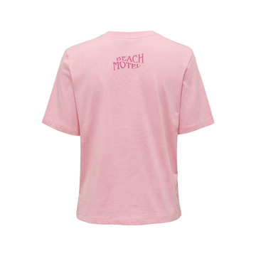 T-shirt van het merk Only in het Roze