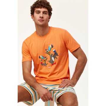 Pyjama van het merk Woody in het Oranje