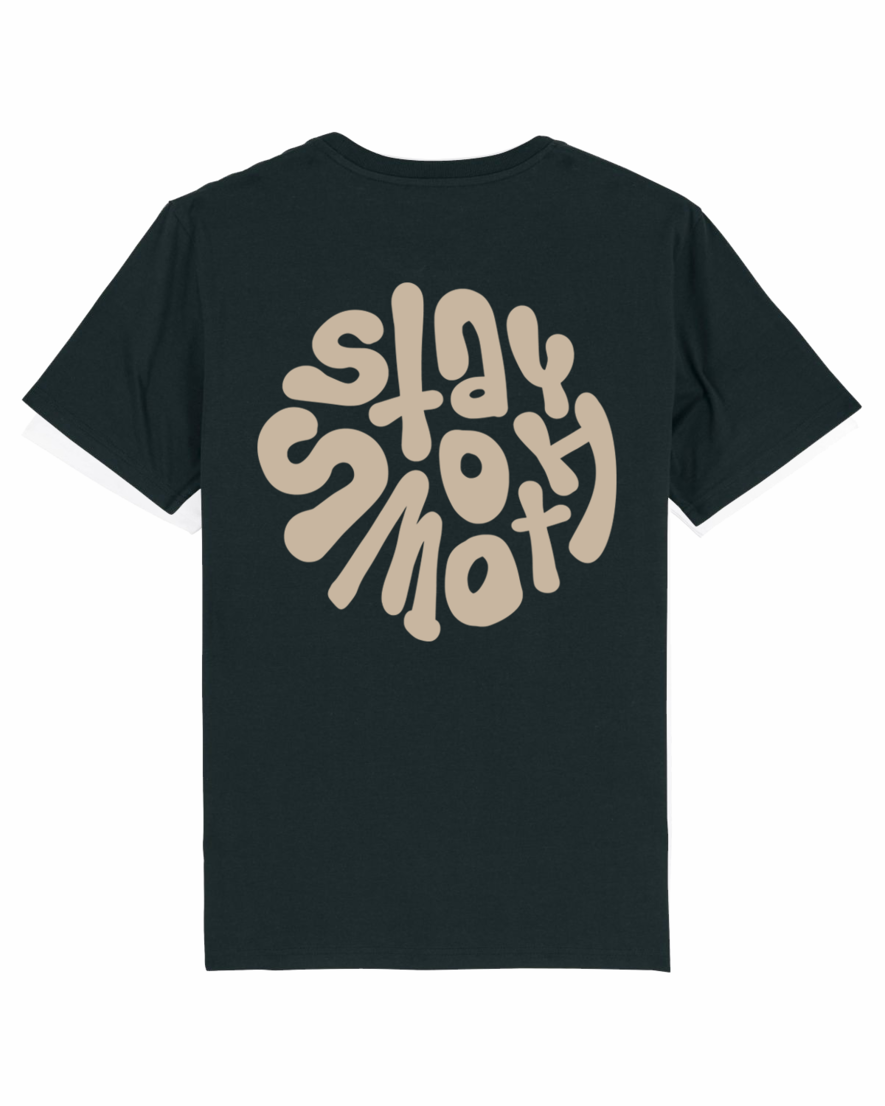 BLACK KIDS T / STAY SMOOTH SAND FRONT + BACK