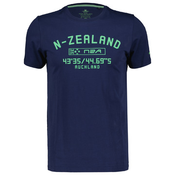 T-shirt van het merk Nza New Zealand Auckland in het Marine