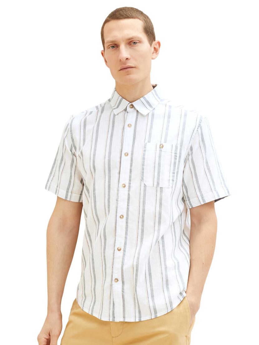 1034902 colorful cotton linen shirt