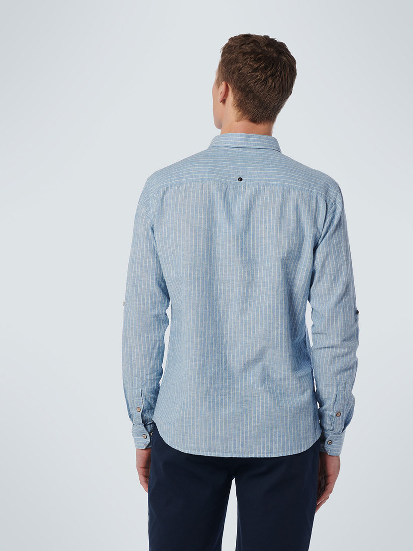Shirt 2 Colour Stripe With Linen Responsible Choic