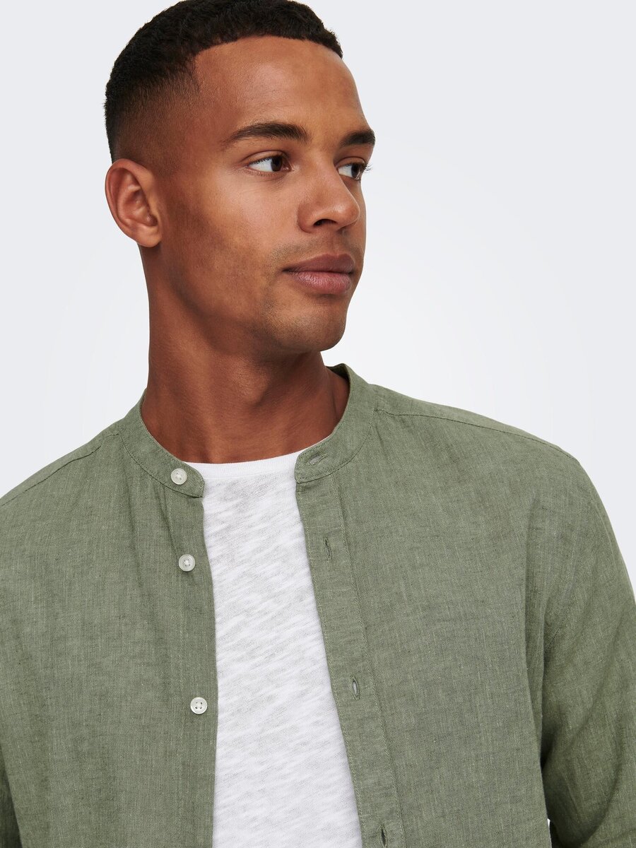 Hemd van het merk Only & Sons in het Groen