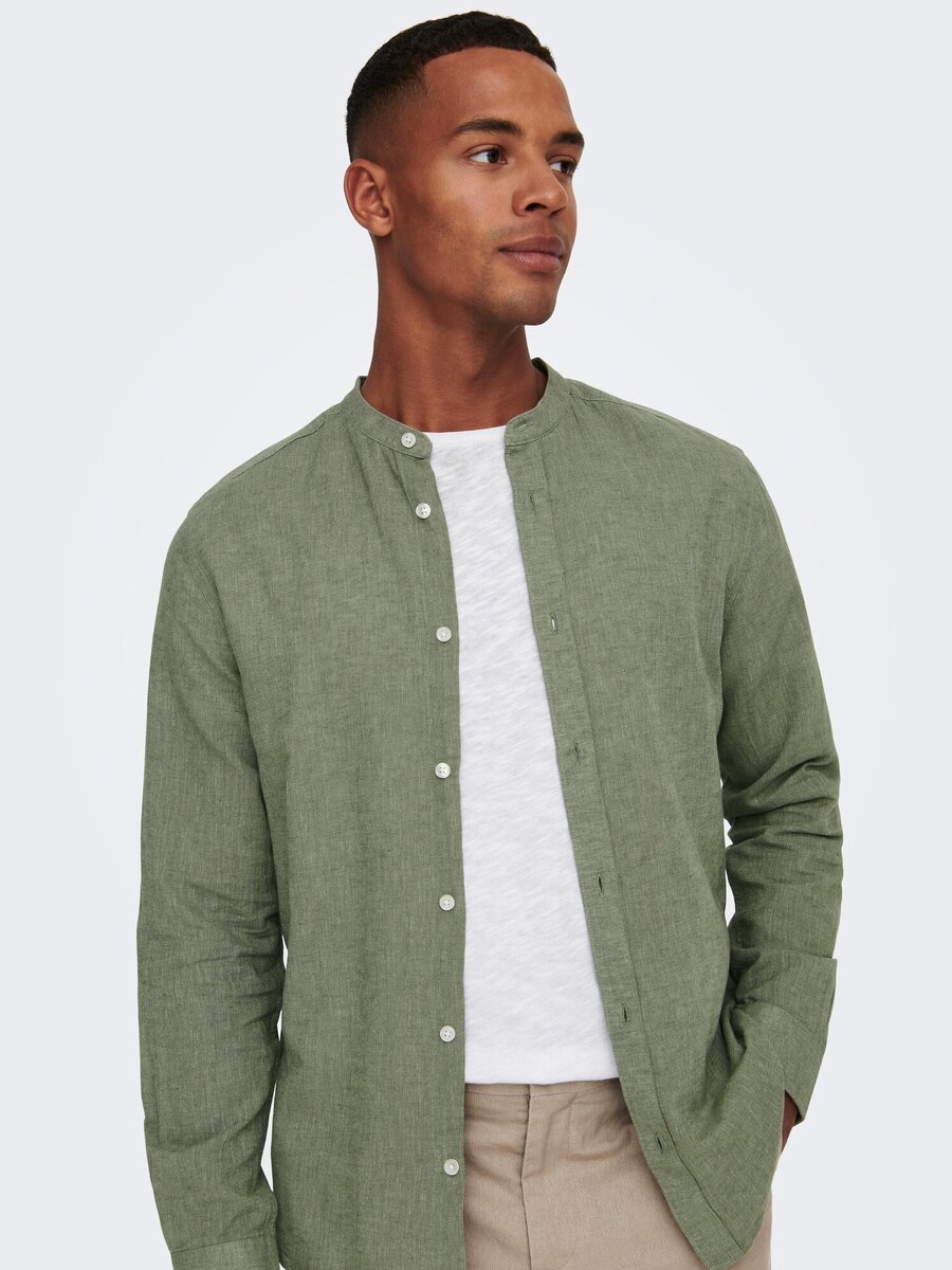 Hemd van het merk Only & Sons in het Groen