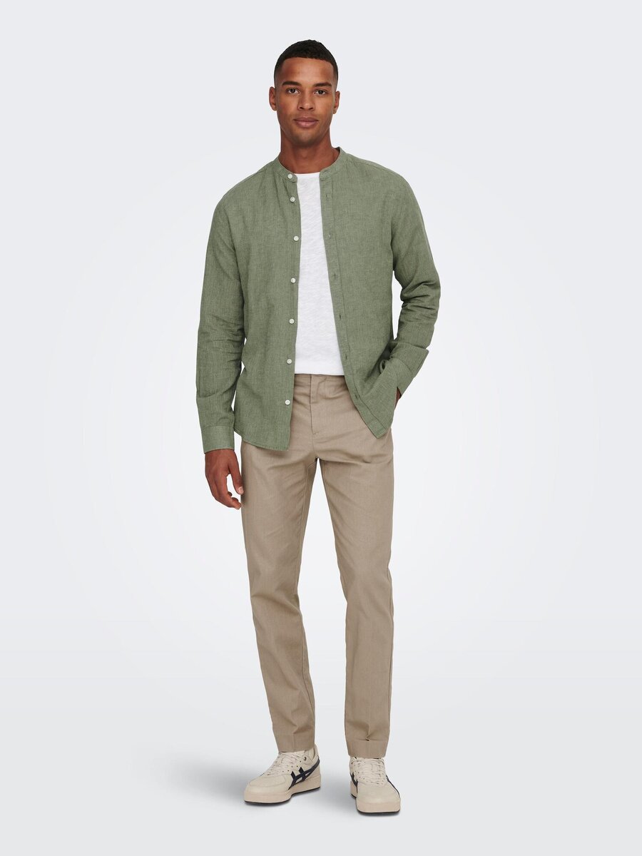 Hemd van het merk Only & Sons in het Groen