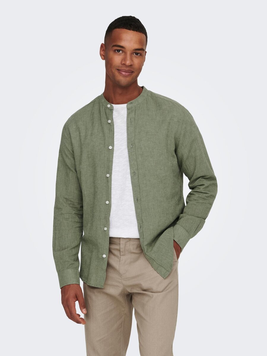 Hemd van het merk Only & Sons in het Groen