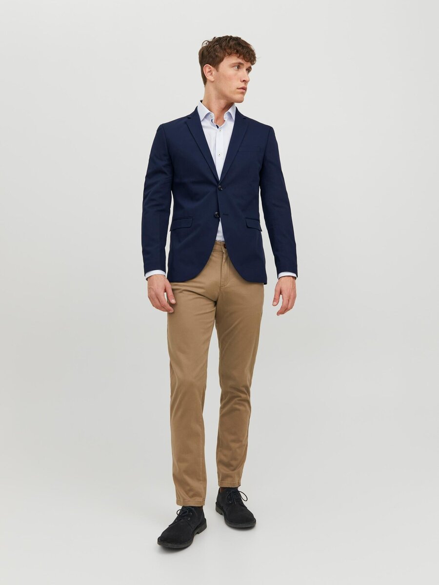 Blazer van het merk Jack & Jones Premium in het Marine