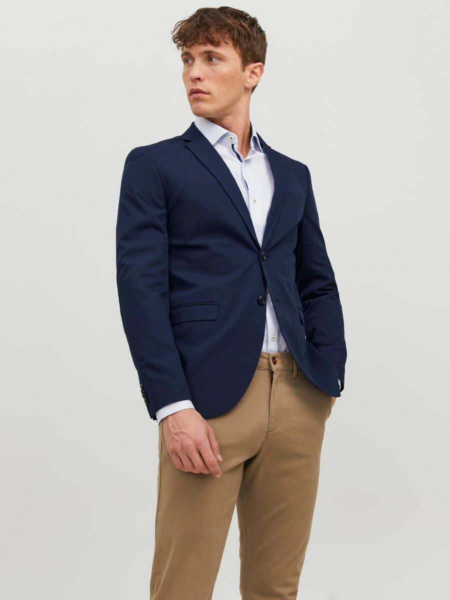 Blazer van het merk Jack & Jones Premium in het Marine