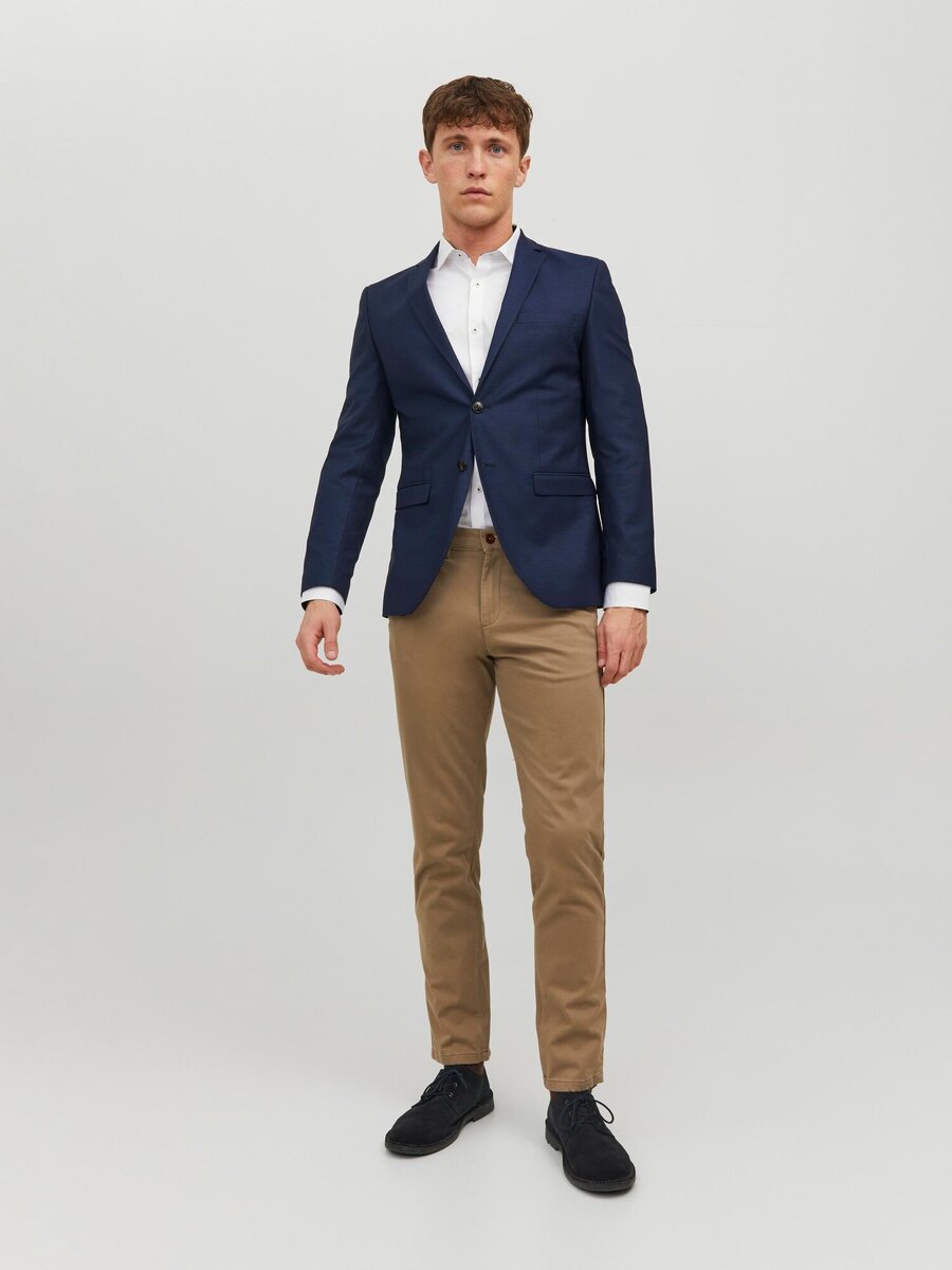 Blazer van het merk Jack & Jones Premium in het Marine