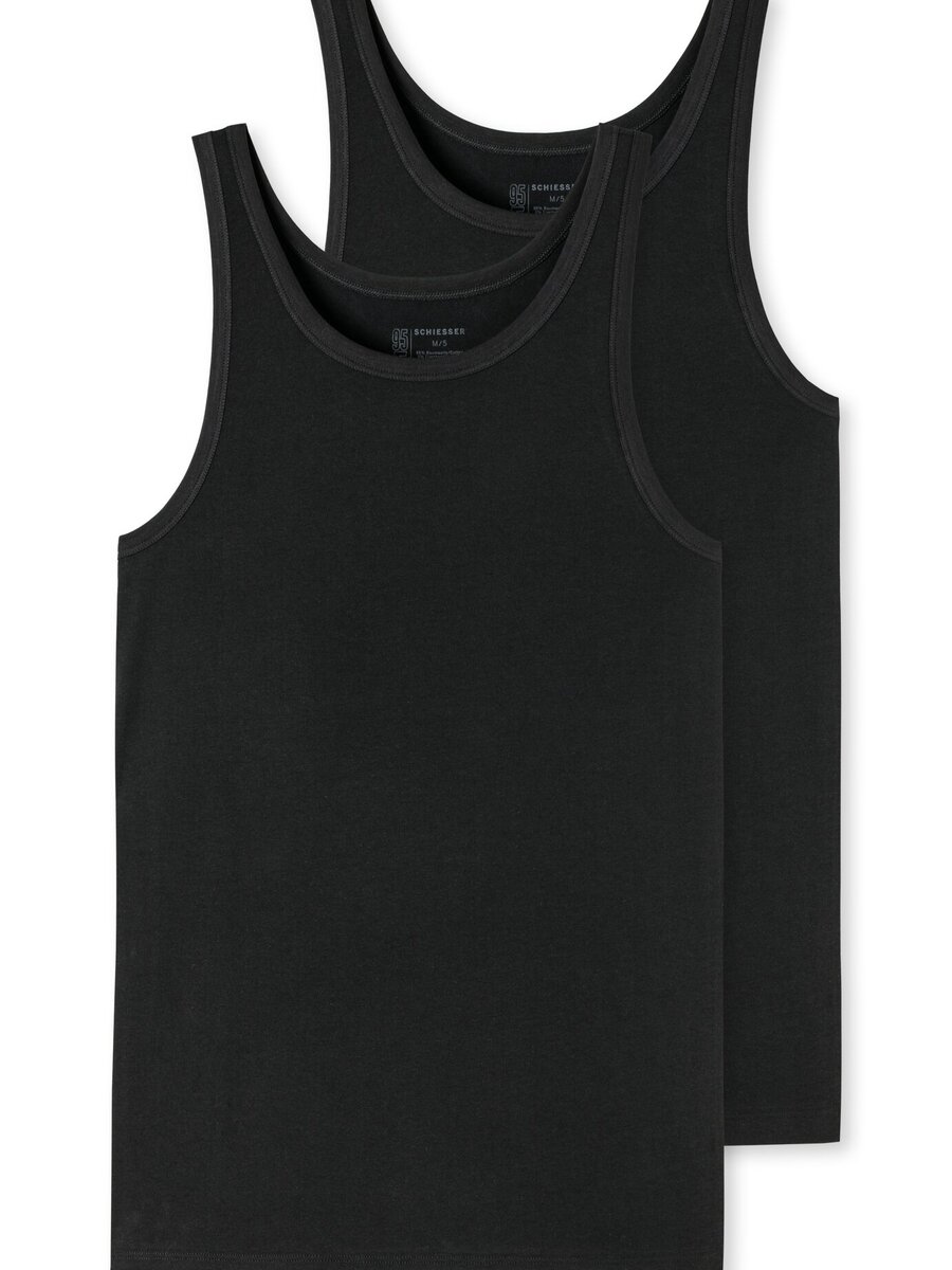Singlet van het merk Schiesser in het Zwart
