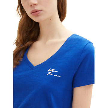 T-shirt van het merk Tom Tailor Denim in het Blauw