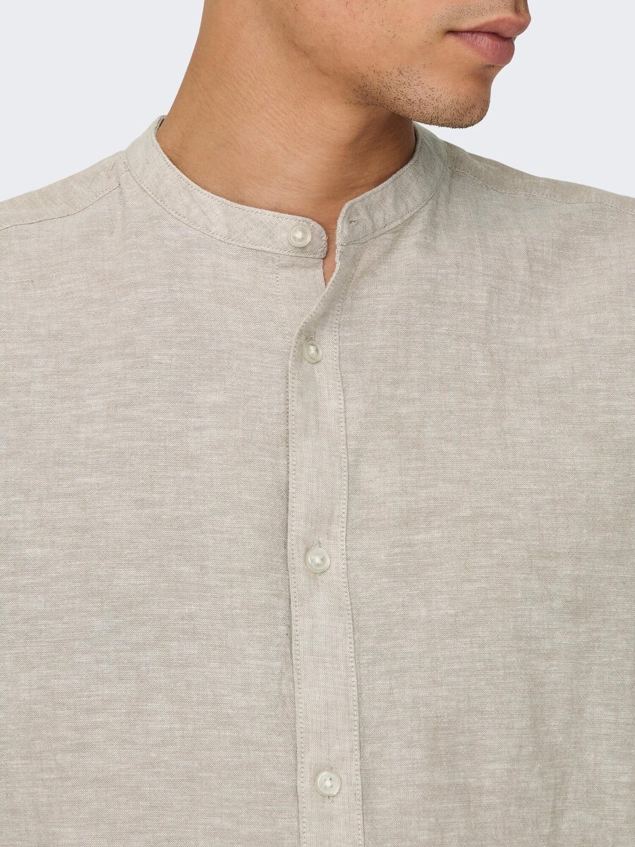 Hemd van het merk Only & Sons in het Beige