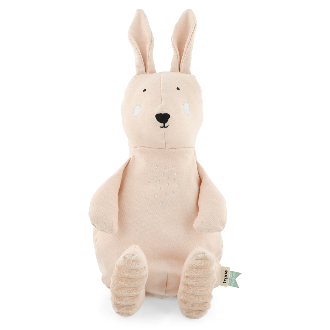 Knuffel groot 38 cm (kop tot teen) - Mrs. Rabbit