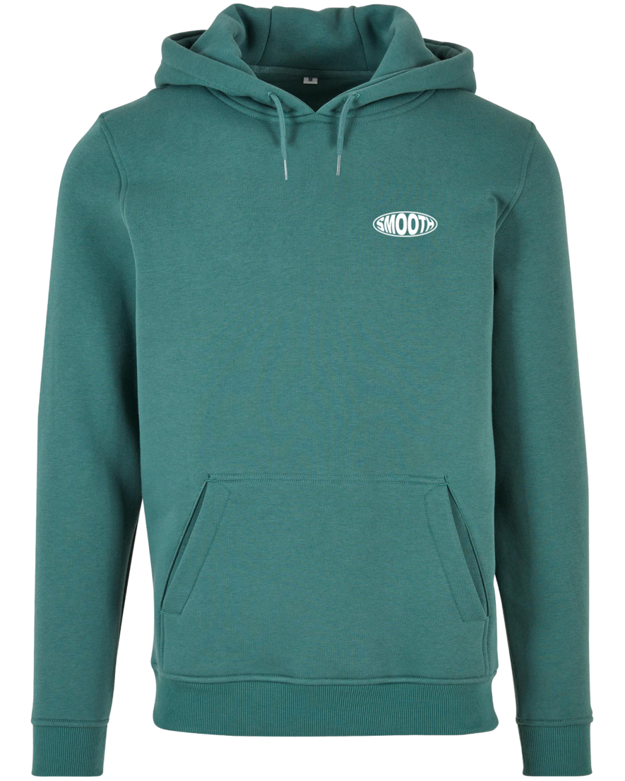 PALE GREEN HOODIE / OVAL WHITE FRONT