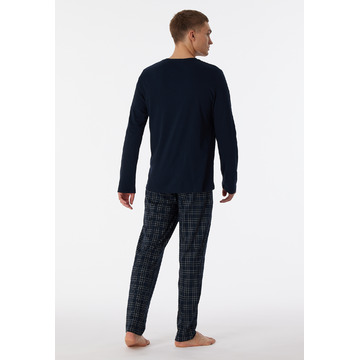 Pyjama van het merk Schiesser in het Blauw