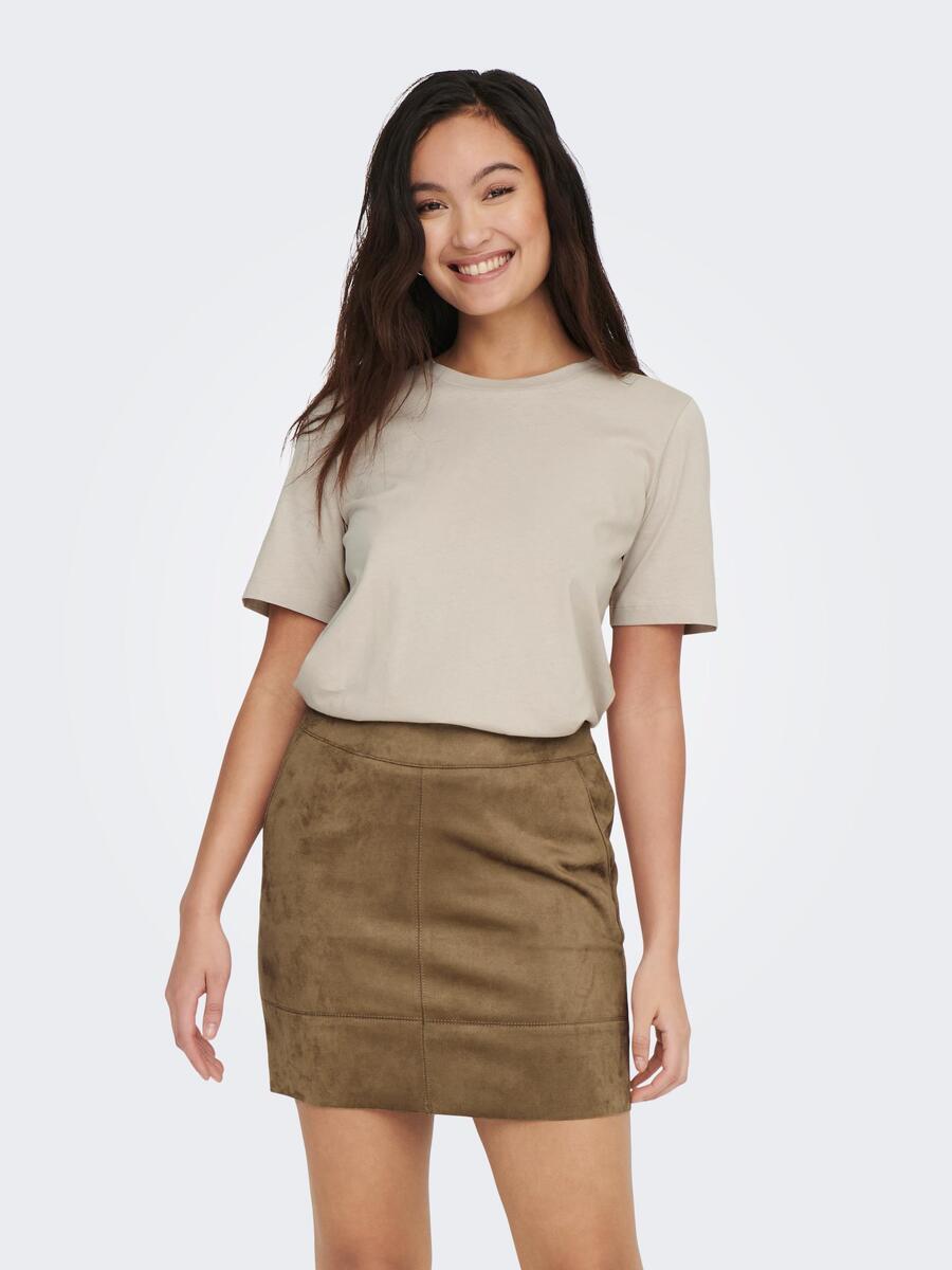T-shirt van het merk Only in het Beige