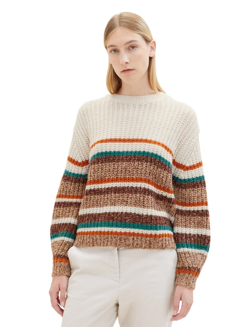 1037788 Knit colored stripe pullover