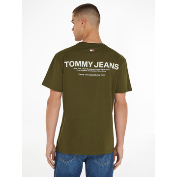 T-shirt van het merk Tommy Jeans in het Kaki