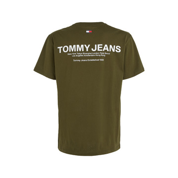 T-shirt van het merk Tommy Jeans in het Kaki