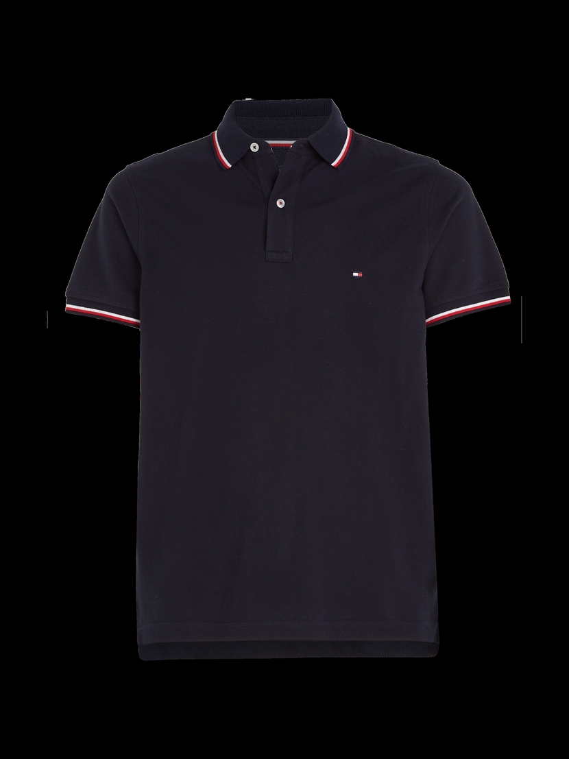 MW0MW13080 CORE TOMMY TIPPED SLIM POLO