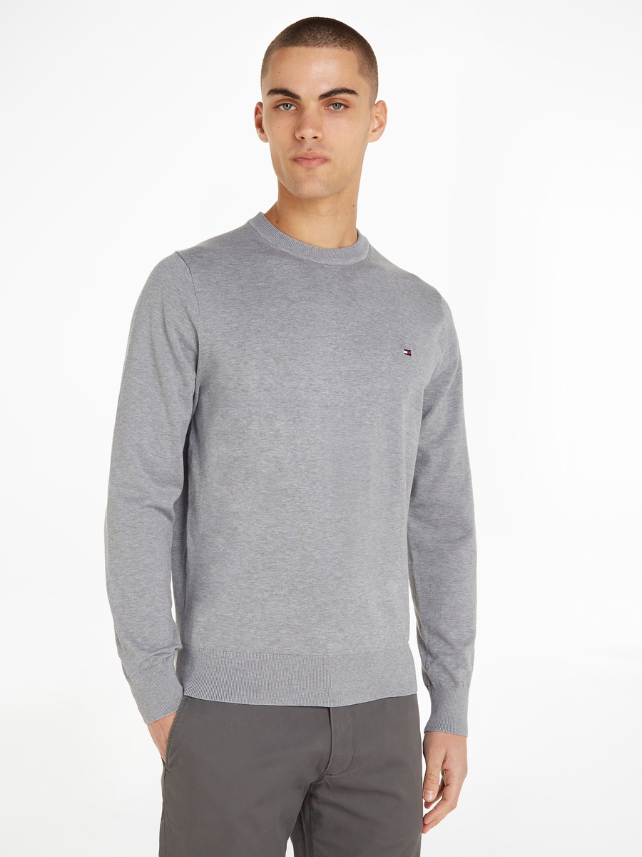 Pull van het merk Tommy Hilfiger in het Grijs